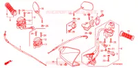COMMUTATEUR/CABLE/MIROIR (1) pour Honda XRM 110 ELECTRIC START LIMITED EDITION de 2003