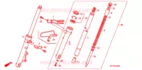 FOURCHE pour Honda XRM 110 ELECTRIC START LIMITED EDITION de 2003