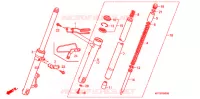 FOURCHE pour Honda XRM 110 ELECTRIC START de 2005
