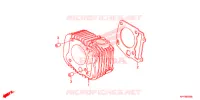 CYLINDRE pour Honda XRM 125 REAR BRAKE DRUM de 2014