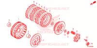 EMBRAYAGE pour Honda XRM 125 REAR BRAKE DRUM de 2014