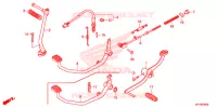 PEDALE   KICK pour Honda XRM 125 REAR BRAKE DRUM de 2014