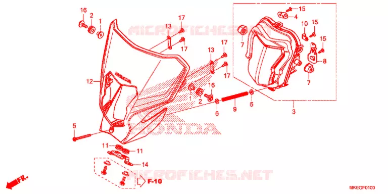 PHARE Honda MOTO 450 CRF 2020  CRF450LL