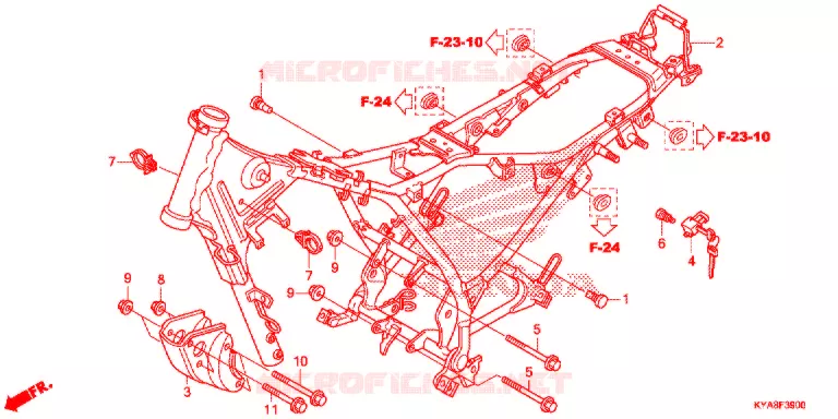 CADRE Honda MOTO 150 TMX 2013  GL150D