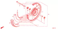 ROUE AVANT pour Honda TMX 150 SUPREMO 3ND de 2021