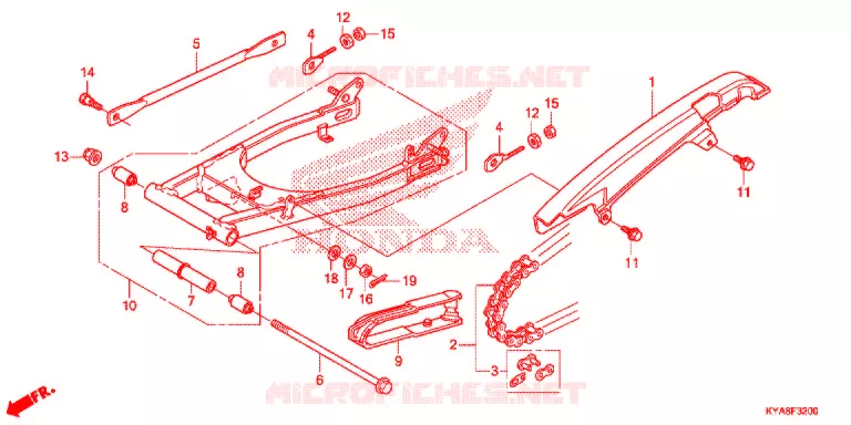 BRAS OSCILLANT Honda MOTO 150 TMX 2020  GL150J