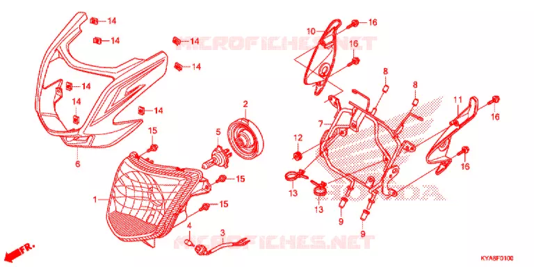 PHARE Honda MOTO 150 TMX 2023  GL150J