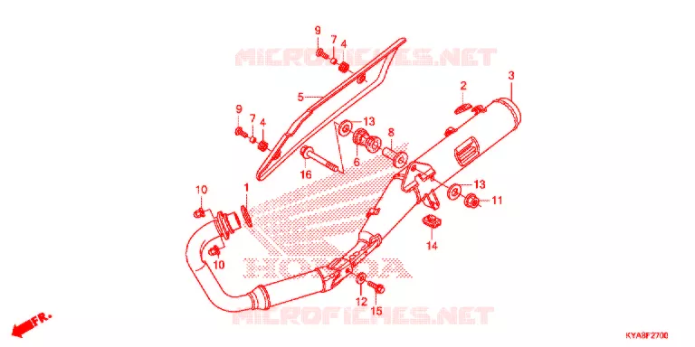 SILENCIEUX D'ECHAPPEMENT Honda MOTO 150 TMX 2021  GL150J