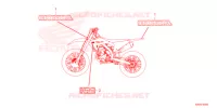 AUTOCOLLANTS pour Honda CRF 250 R de 2022