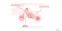 AUTOCOLLANTS pour Honda CRF 250 RX de 2022