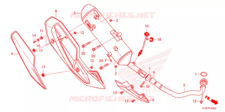 SILENCIEUX D'ECHAPPEMENT Honda SCOOTER 250 FORZA 2021  NSS250AM