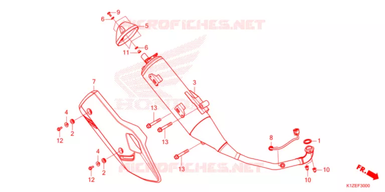 SILENCIEUX D'ECHAPPEMENT Honda SCOOTER 160 PCX 2024  WW150AM