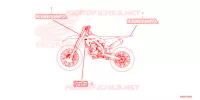 AUTOCOLLANTS pour Honda CRF 250 RX de 2022