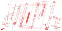 FOURCHE pour Honda CRF 250 RX de 2022