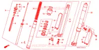 FOURCHE pour Honda CR 125 R de 1991
