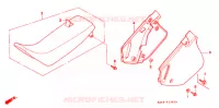 SIEGE/COUVERCLE LATERAL  pour Honda CR 125 R de 1993