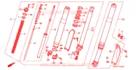 FOURCHE pour Honda CR 125 R de 1994