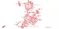 CYLINDRE   CULASSE pour Honda CR 125 R de 1994