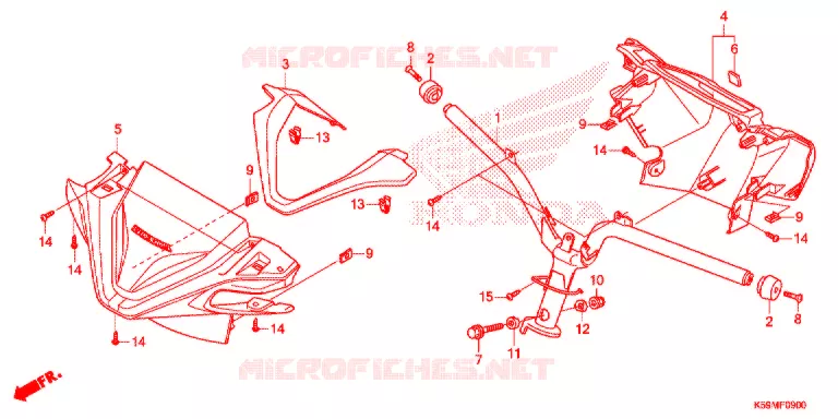GUIDON - CARENAGE Honda SCOOTER 150 VARIO 2021  ACB150CBTM