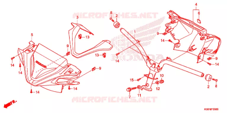 GUIDON - CARENAGE Honda SCOOTER 150 VARIO 2020  ACB150CBTM