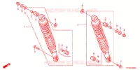 AMORTISSEUR ARRIERE pour Honda ACE 125 CASTED WHEELS, TYPE DK de 2021
