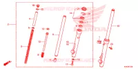 FOURCHE pour Honda CRF 110 de 2022