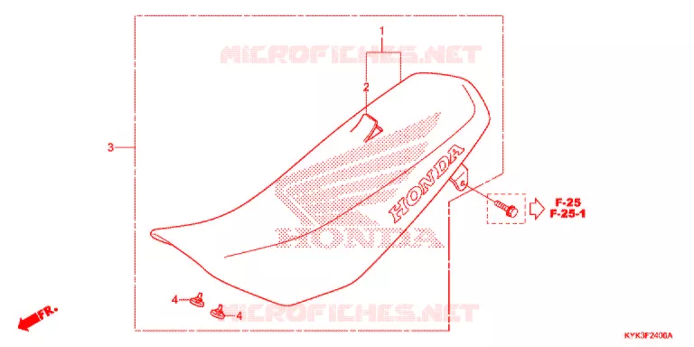 SELLE Honda MOTO 110 CRF 2022  CRF110FN