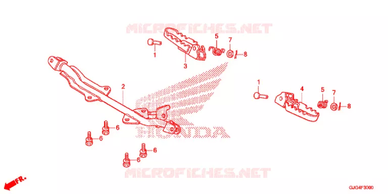 REPOSE PIED Honda MOTO 50 CRF 2023  CRF50FN