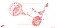 ALTERNATEUR pour Honda EX5 110 Electric start, Casted wheels de 2021