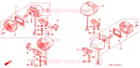 CLIGNOTANT pour Honda XL 250 DEGREE OVER SPEED de 1994