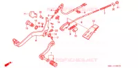 PEDALE pour Honda XL 250 DEGREE OVER SPEED de 1994