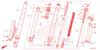 FOURCHE pour Honda CRF 150 R BIG WHEELS de 2022