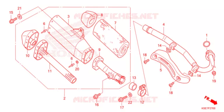 SILENCIEUX D'ECHAPPEMENT Honda MOTO 150 CRF 2022  CRF150RBN