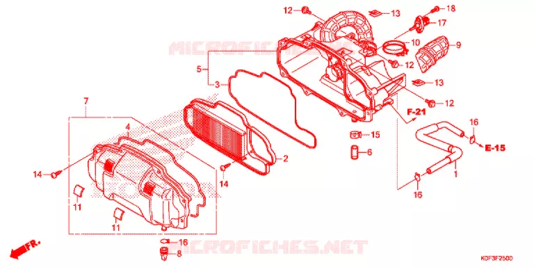 FILTRE A AIR Honda MOTO 125 MONKEY 2021  Z125MAM