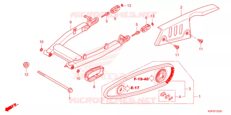 BRAS OSCILLANT Honda MOTO 125 MONKEY 2022  Z125MAN