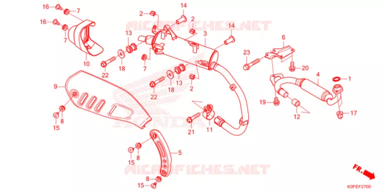 SILENCIEUX D'ECHAPPEMENT Honda MOTO 125 MONKEY 2022  Z125MN