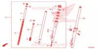 FOURCHE pour Honda CRF 110 de 2021