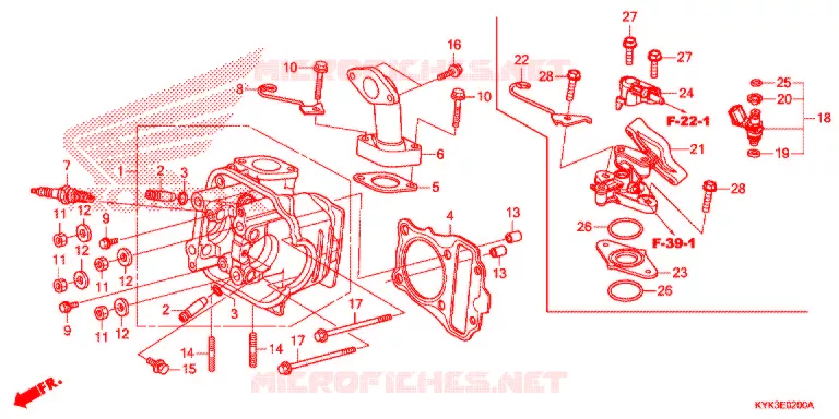 CULASSE Honda MOTO 110 CRF 2021  CRF110FM