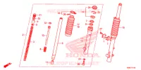FOURCHE pour Honda CRF 125 F de 2021