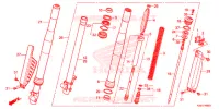 FOURCHE pour Honda CRF 150 R BIG WHEELS de 2019