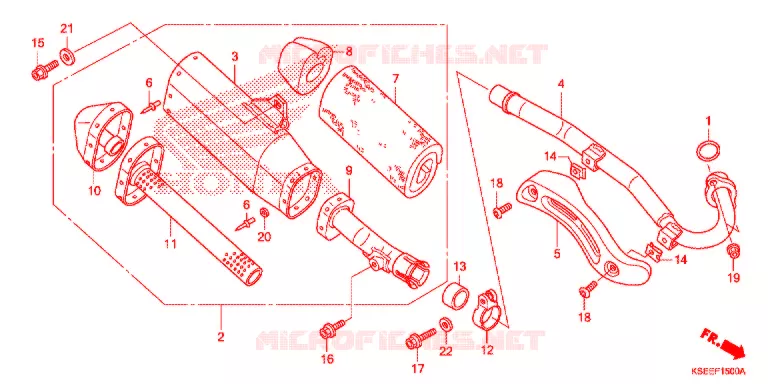 SILENCIEUX D'ECHAPPEMENT Honda MOTO 150 CRF 2020  CRF150RBL