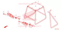 BEQUILLE   REPOSE PIEDS pour Honda CRF 150 R BIG WHEELS de 2021