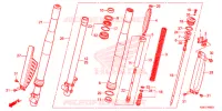 FOURCHE pour Honda CRF 150 R BIG WHEELS de 2021
