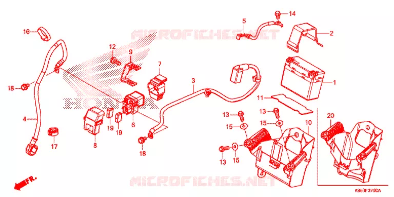BATTERIE Honda MOTO 250 CRF 2021  CRF250RM