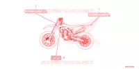 AUTOCOLLANTS pour Honda CRF 450 RX ENDURO de 2021
