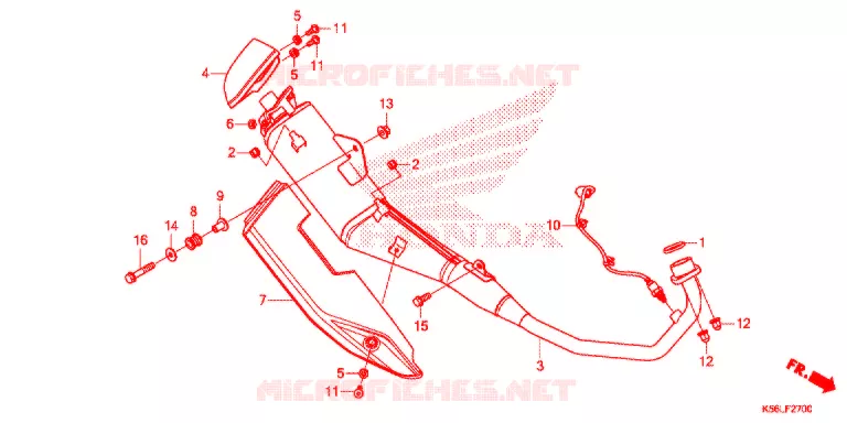 SILENCIEUX D'ECHAPPEMENT Honda SCOOTER 150 WINNER 2019  FS150FAL_V