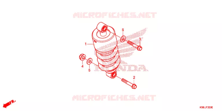 AMORTISSEUR ARRIERE Honda SCOOTER 150 WINNER 2020  FS150FAL_V