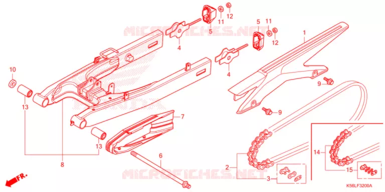 BRAS OSCILLANT Honda SCOOTER 150 WINNER 2020  FS150FAL_V