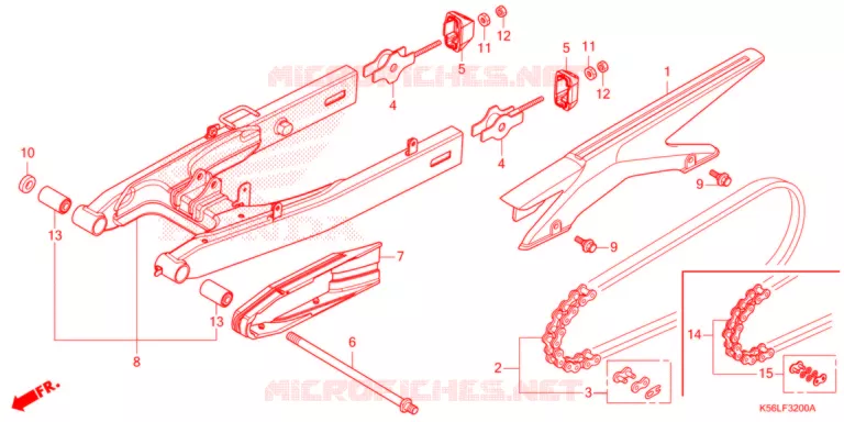 BRAS OSCILLANT Honda SCOOTER 150 WINNER 2021  FS150FAM_V