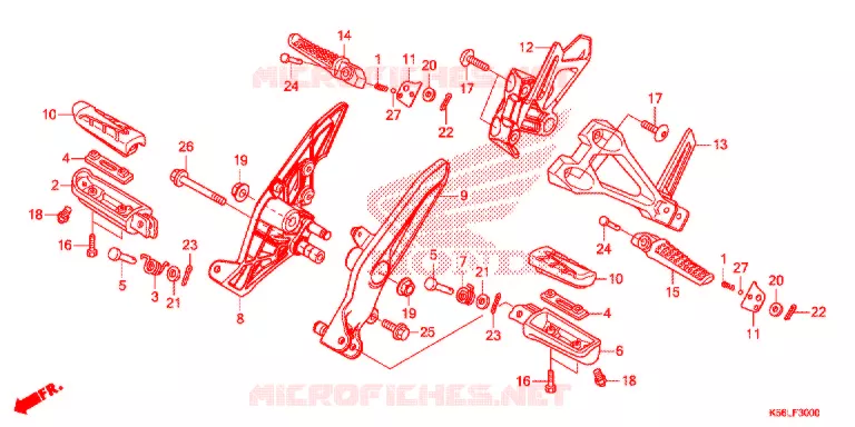 REPOSE PIED Honda SCOOTER 150 WINNER 2021  FS150FAM_V